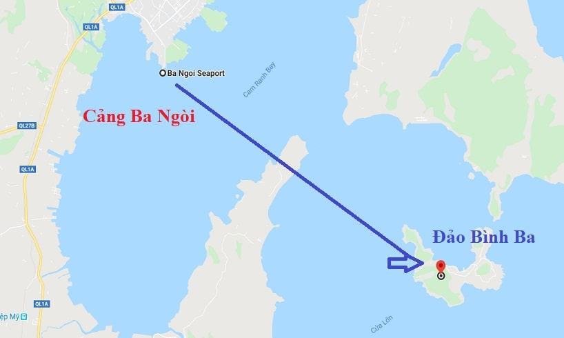 Cảng Ba Ngòi đi đảo Bình Ba Cam Ranh